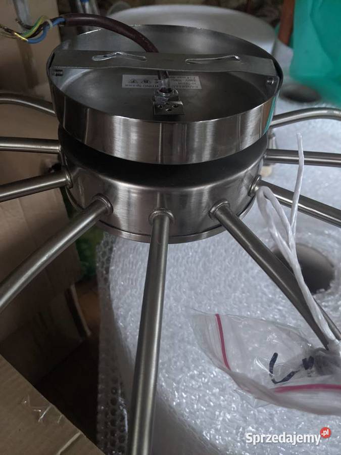 żyrandol 12ramienny stal chromowa duży Warszawa