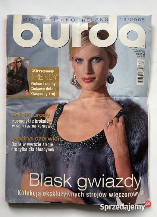 Burda 122005 polska edycja moda wieczorowa Czasopisma Warszawa