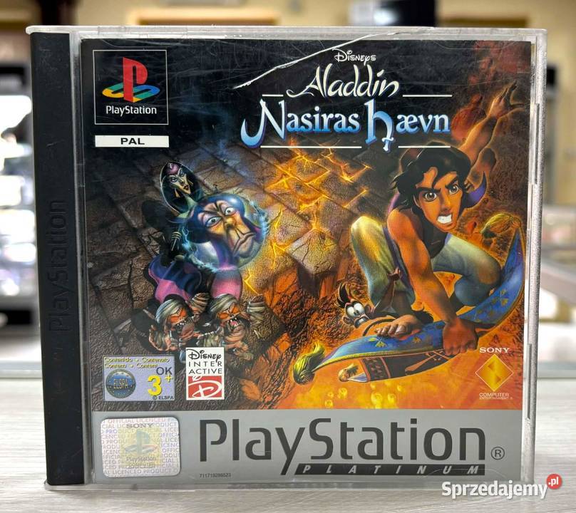 PSX 1 Disneys Aladdin Nasiras haven Sony Playstation Kultura i Rozrywka warmińsko-mazurskie Elbląg