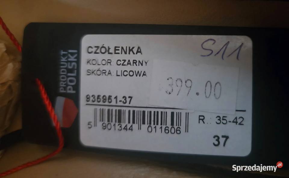 Baleriny Wojas czarne skórzane rozmiar 37 stan Czaplinek