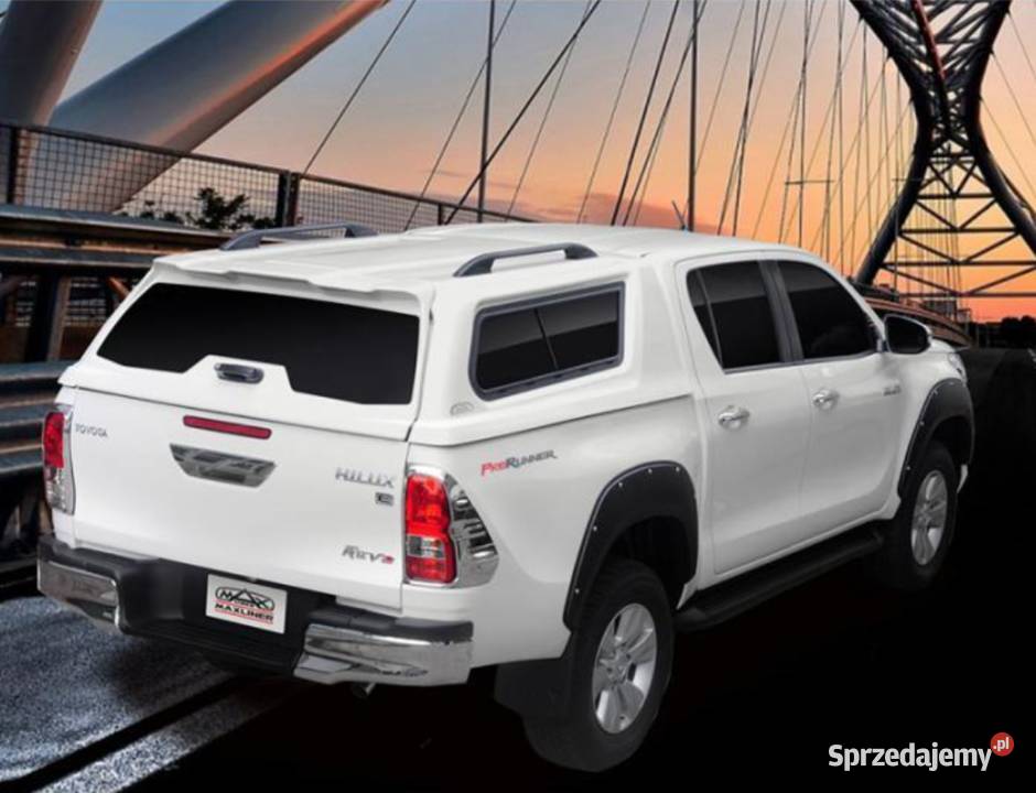 Zabudowa Toyota Hilux HARDTOP na pakę 2016 Szyby terenowe Pasłęk sprzedam