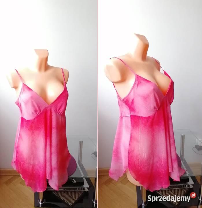 ELEGANCKI RÓŻOWY ASYMETRYCZNY TOP HM R4648 różowy Łódź