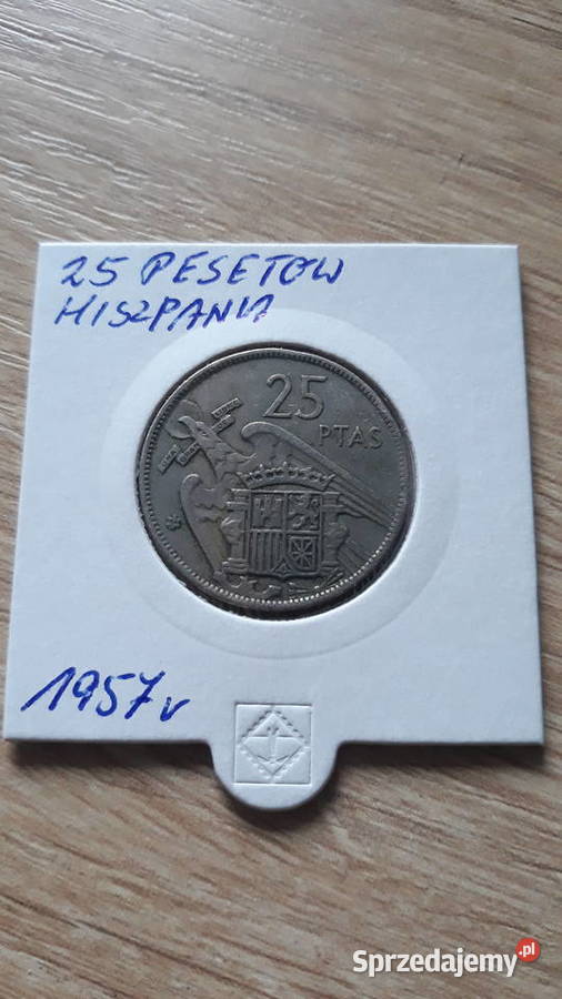 25 Peset Hiszpania 1957 r Konin