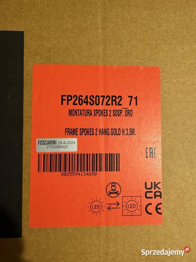 Lampa wisząca sufitowa 52 FOSCARINI SPOKES 2 Dąbie sprzedam