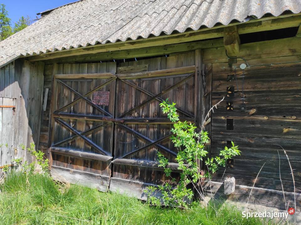 Dom Stodoła Domek drewno do rozbiórki wieś Warpechy Stare