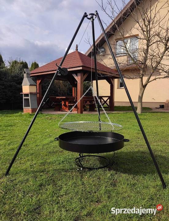 Grill ogrodowy trójnóg ruszt palenisko KOMPLETNY świętokrzyskie Kielce