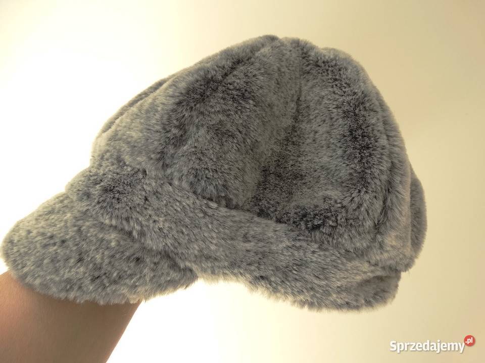 Czapka Futrzana Sztuczne Futro Sześciokątna Łomża sprzedam