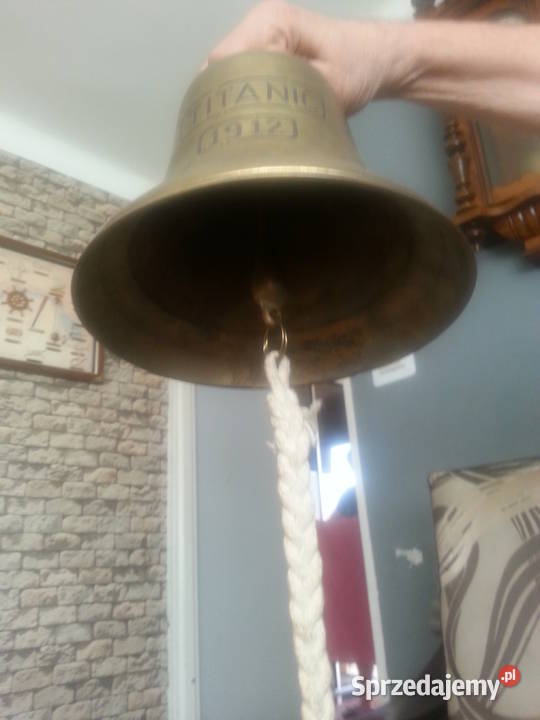 dzwon mosiężny Antyki łódzkie Kutno sprzedam