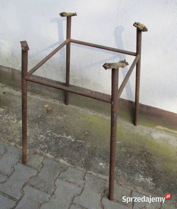Stare Metalowe Nogi konstrukcja stolika PRL Nieporęt