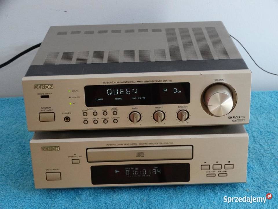 Amplituner i CD Denon DRAF100 szampan WYSYŁKA