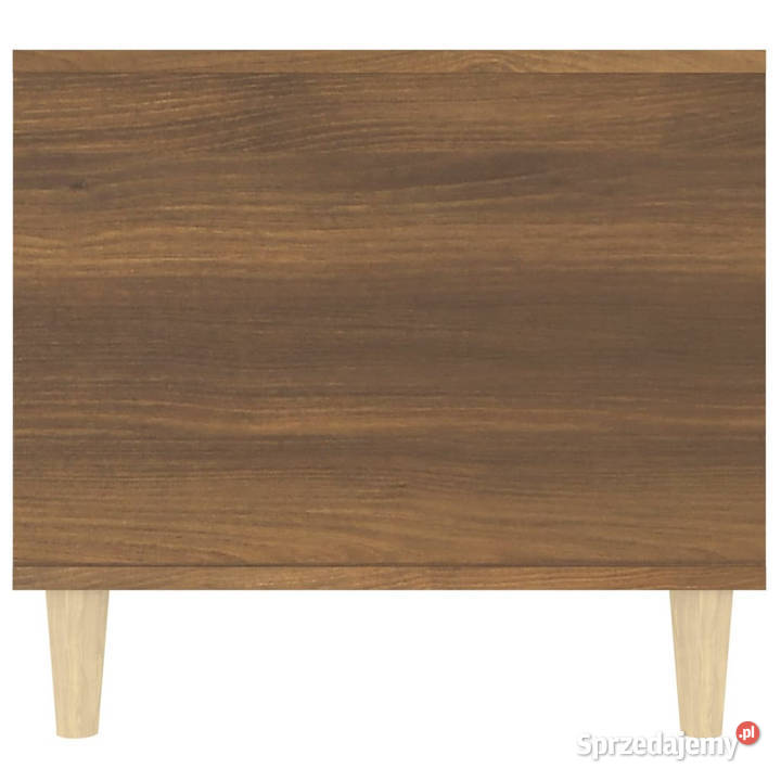 Stolik kawowy brązowy dąb 90x49x45 materiał