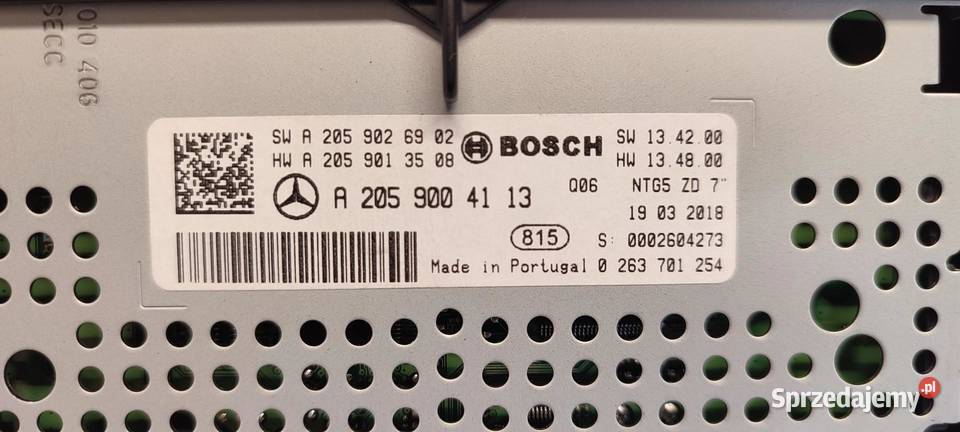 MERCEDES GLC W253 X253 EKRAN WYŚWIETLACZ