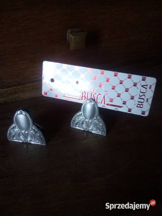 Antyk srebro 800 dwa stojaczki na winietki