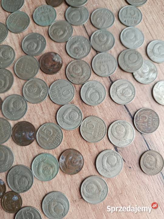 Monety stare cccp kopiejki 90 sztuk zestaw Choszczno