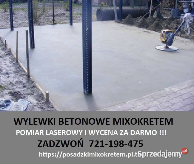 WYLEWKI BETONOWE PODŁOGOWE POD TARASY I ALTANKI Warszawa