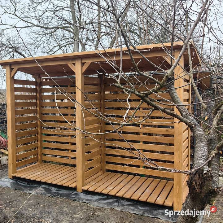 Drewutnia poszerzana 314 x 08m z dachem prostym Kalety