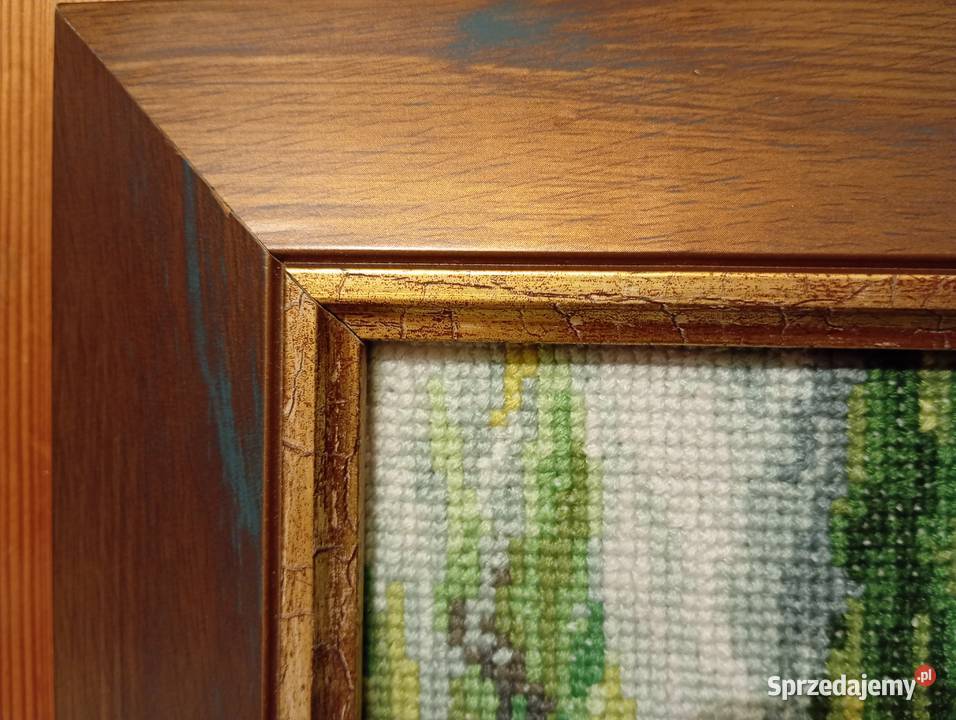 Obraz haft krzyżykowy w ramie podkarpackie Dębica