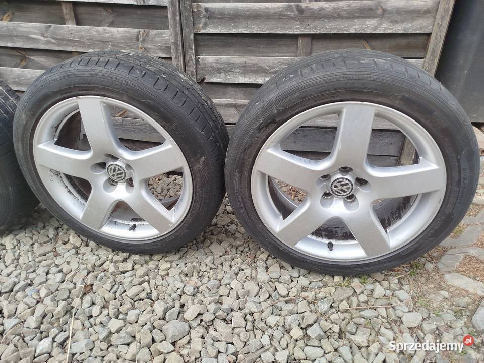 Koła alufelgi 17 5 x100 z oponami letnimi Samochodowe Limanowa