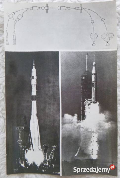 Rosyjskie pocztówki 1976 15 Lot Sojuz Apollo Warszawa sprzedam