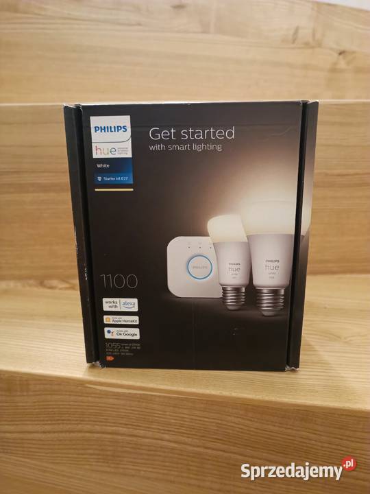 Zestaw Philips Hue mostek 21 2 żarówki E27 White Oświetlenie inteligentne sprzedam