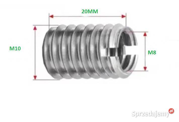 REDUKCJA NAPRAWA GWINTU M10 DO M8 20mm Trześniów sprzedam
