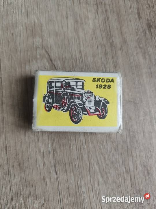 Zabytkowe zapałki Czechowice Skoda 1928 PRL Antyki, Sztuka, Kolekcje Rzeszów sprzedam