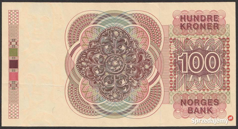 norwegia 100 koron 1988 stan 2 Łódź sprzedam