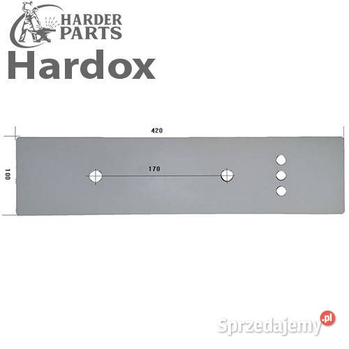Płoza HARDOX 13100152S części do pługa BONNEL Suwałki