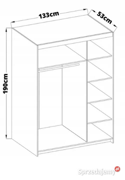 Sprzedam szafę 3 drzwiowa z lustrem Pozostałe Poznań