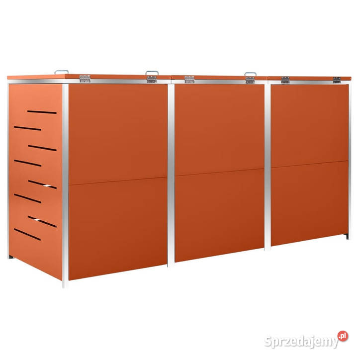 Osłona na 3 kosze na śmieci 207x775x1125 stal
