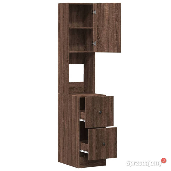 Szafka kuchenna brązowy dąb 35x50x180 WM840764 mazowieckie Warszawa