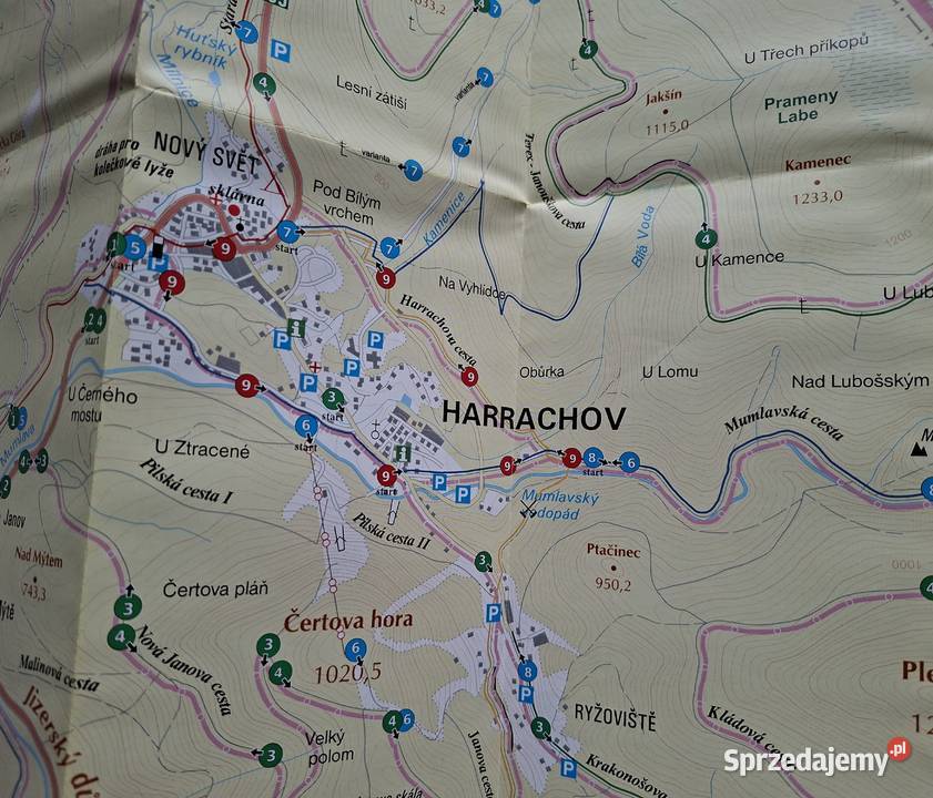 Tipy na Vylety Propozycje wycieczek mapa Czechy miękka Kraków sprzedam