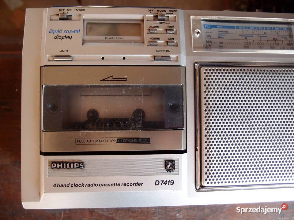 radiomagnetofon D7419 Philips z lat 80tych PRLu łódzkie Łódź sprzedam