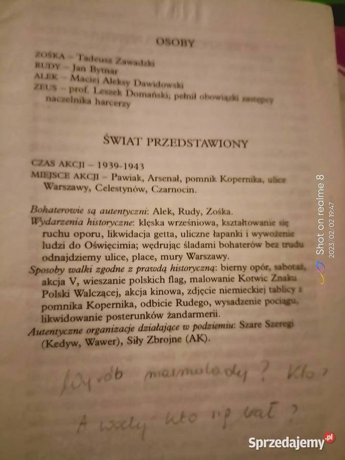 Kamienie na szaniec wyjątkowe analizy lektury mazowieckie Warszawa