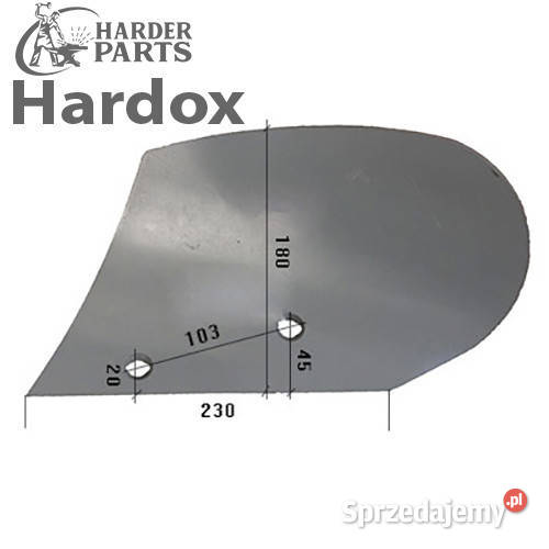 Odkładnia przedpłużka HARDOX 136702L do pługa