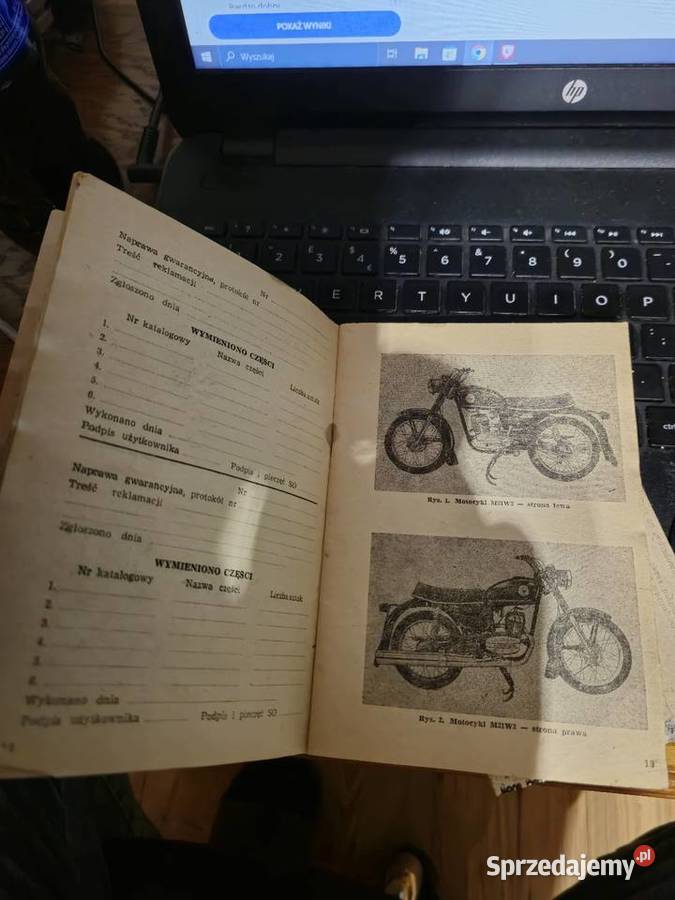 Instrukcja obsługi WSK 175 Rok produkcji 1981 podkarpackie Krosno