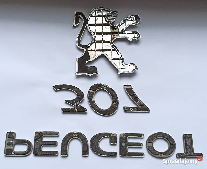 napis emblemat Peugeot 307 Pozostałe Lipno