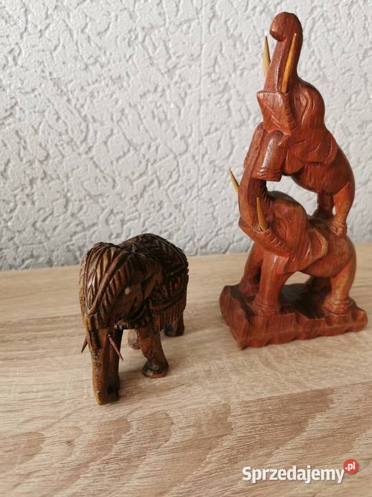 Rzezby figurki z drewna szkatułka Ruda Śląska