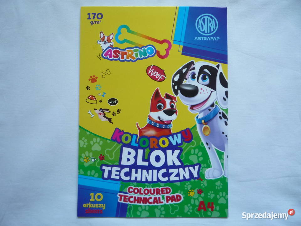 Blok Techniczny kolorowy Format A4 Szczecin sprzedam