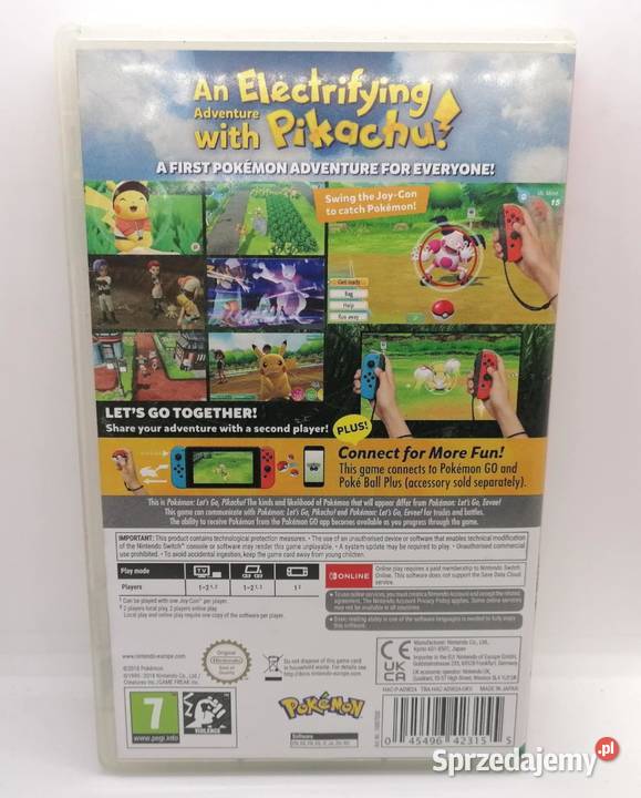 Gra Pokemon Lets Go Pikachu Nintendo Switch Elbląg