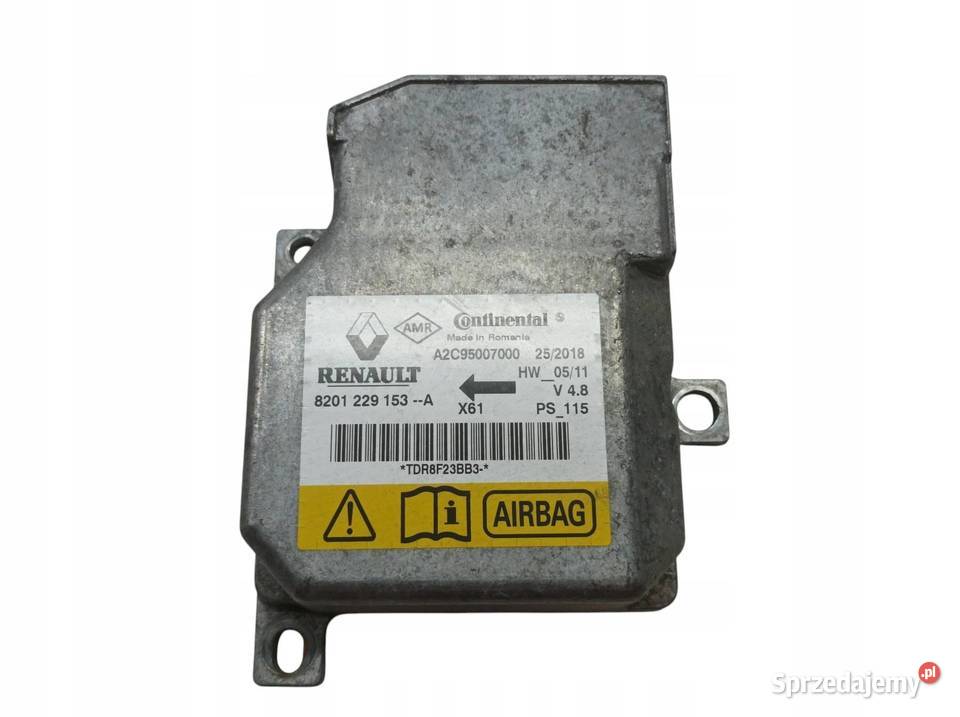 SENSOR AIRBAG 8201229153A Renault Kangoo II 2008