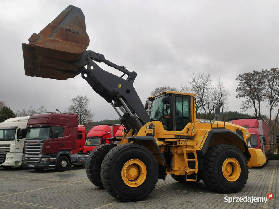 duża kołowa Volvo L 220G Waga Drukarka Zadbana Koła Widełki