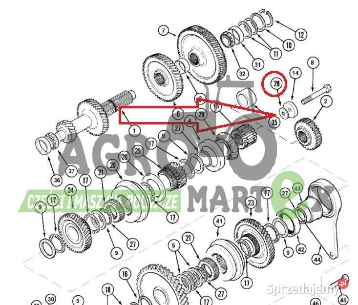 A186917 PODKŁADKA REGULACYJNA CNH nieuszkodzony
