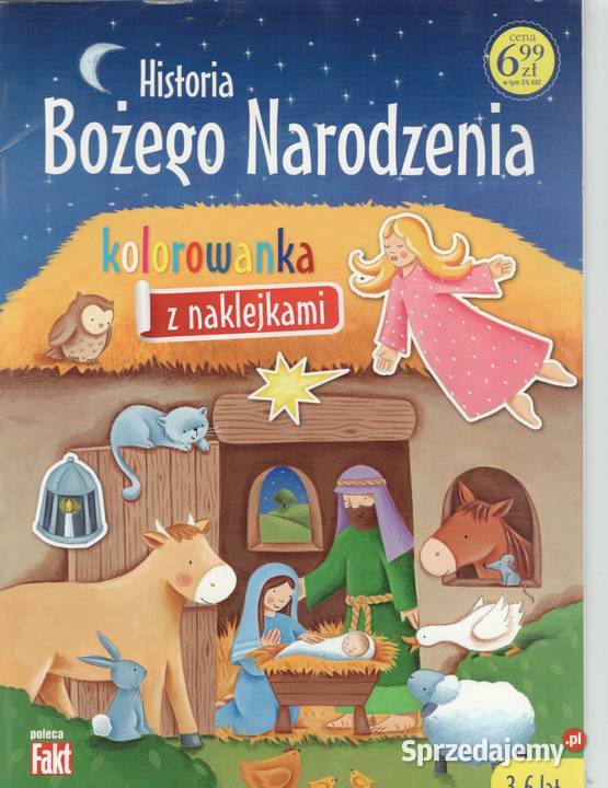Historia Bożego Narodzenia kolorowanka z mazowieckie Warszawa