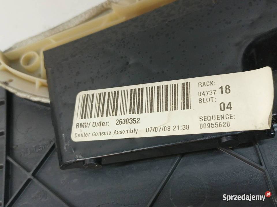 TUNEL ŚRODKOWY PODŁOKIETNIK Bmw X5 II 20062013 sprzedam