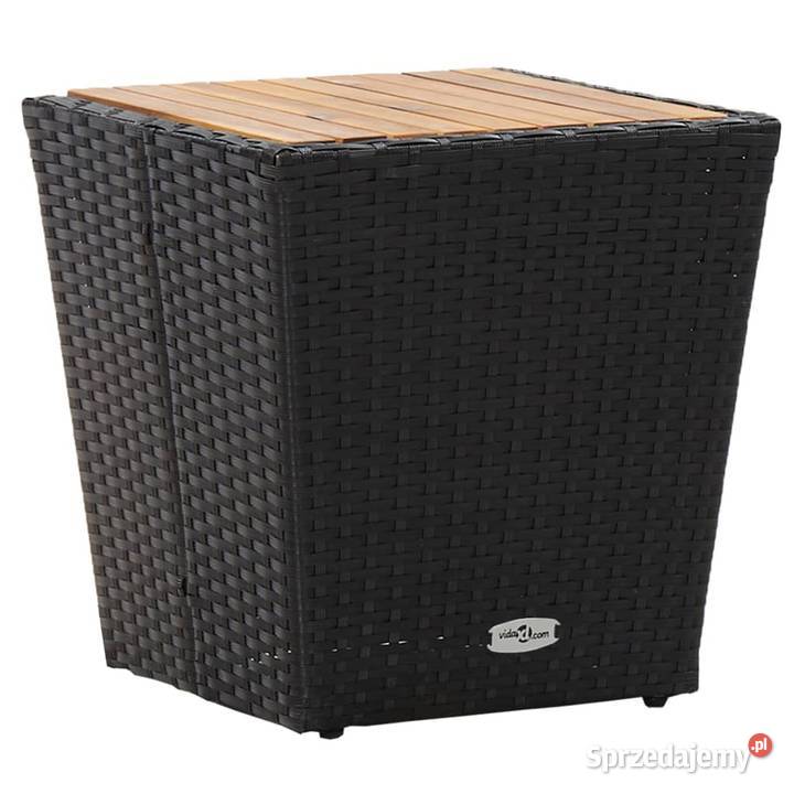 vidaXL Stolik herbaciany czarny 415x415x43 Warszawa