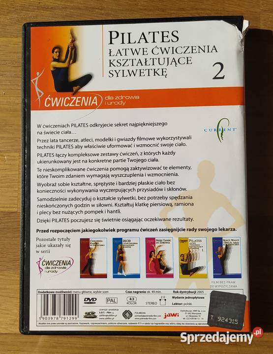 ZDROWE ŻYCIE pilates DVDx3 podlaskie Hajnówka