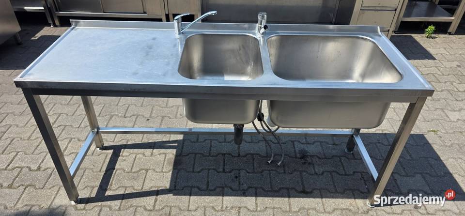 Zlew 2 Komorowy z Blatem 1806085 M996 N Gastronomia Biznes i Przemysł Nowe Skalmierzyce