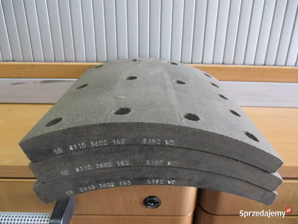 Okładziny szczęk hamulcowych SB G115 3602 183 ciężarowe Mogilno