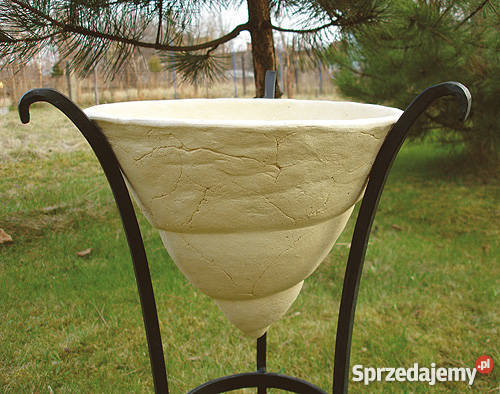 Donica ceramiczna mrozoodporna w stojaku Jelenia Góra